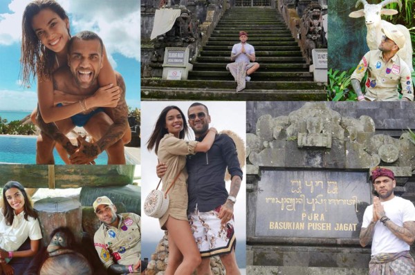 Las vacaciones más 'espirituales' de Dani Alves junto a su pareja luego de ganar la Copa América