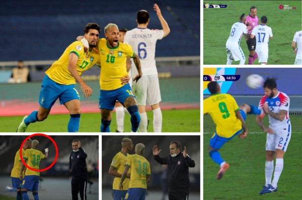 FOTOS: El encontronazo de Neymar con el DT de Chile, Vidal llama 'payaso' al árbitro y el cariño entre barcelonistas