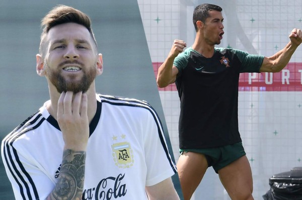 Provocador mensaje a Messi en una imagen de Cristiano Ronaldo en Rusia