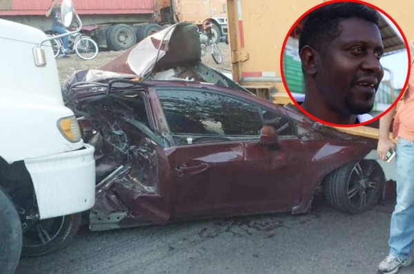 Esposa del exfutbolista Edgar Álvarez se salva de milagro tras aparatoso accidente