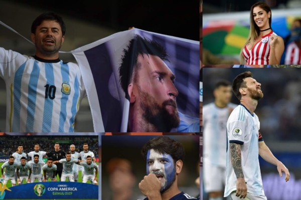 NO SE VIO EN TV: La pancarta a Cristiano, las bellas paraguayas y la bronca de Messi
