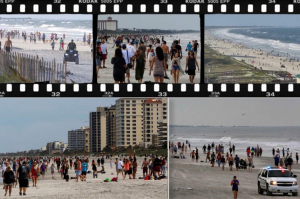 Playas de Florida son abiertas y se aglomera la gente en pleno brote de coronavirus