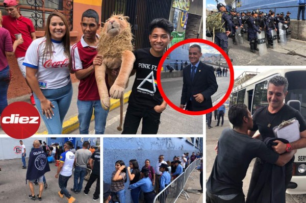 El abrazo a Diego y la elegancia de los árbitros: El ambientazo que se vive en el estadio Nacional