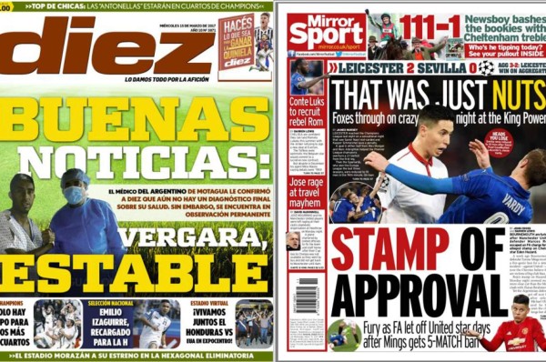 El fútbol hondureño está con Vergara; Leicester City sigue haciendo historia