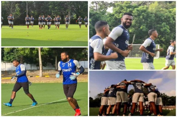'Buba' y Menjivar se lucen, Benguché sonriente: Así fue el último entrenamiento de Honduras previo al Final Four