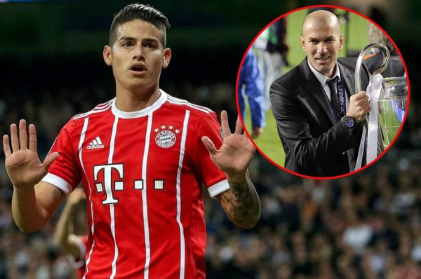 James Rodríguez y su sorpresiva revelación sobre Zidane en el Real Madrid