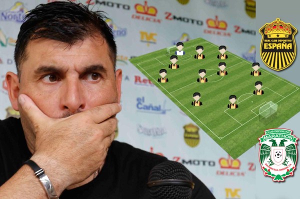 Este sería el 11 del 'Tato' García para la ida de semis Real España-Marathón