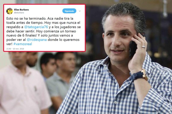 El alentador mensaje del presidente del Real España a su afición