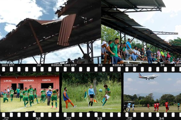 Así luce en completo abandono el estadio Milton Flores de La Lima que invadieron