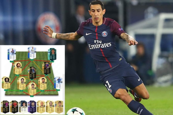 El curioso 11 que utiliza Di María en el FIFA 18 sin Lionel Messi