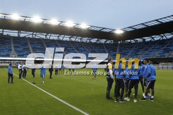 Honduras pisó el Avaya Stadium y está listo para dar la batalla a EUA