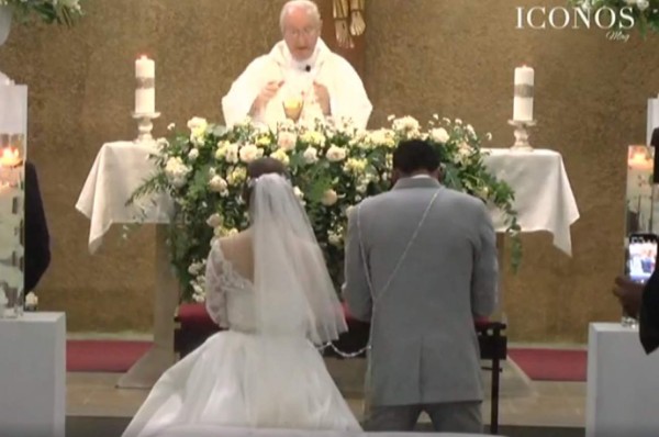 En la intimidad: Así fue la boda eclesiástica entre Carlo Costly y Tita Torres