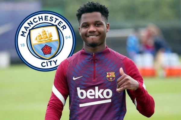 Ansu Fati es ofrecido al Manchester City por Jorge Mendes y la postura que tomó Pep Guardiola