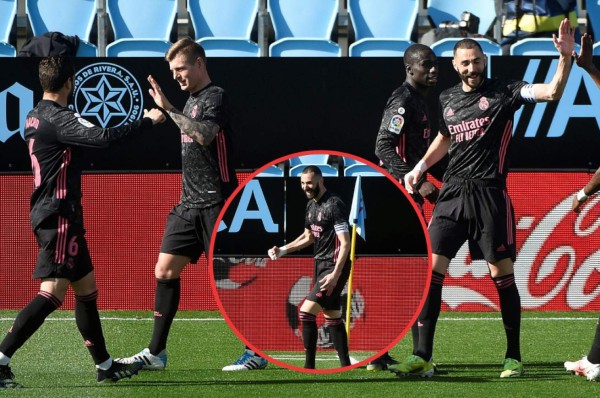 Con doblete de Benzema, Real Madrid venció al Celta y mete presión al Barcelona y Atlético en la liga española