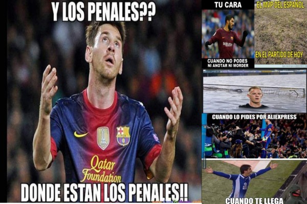 ¡No perdonan! Los divertidos memes que dejó el empate del Barcelona con Espanyol