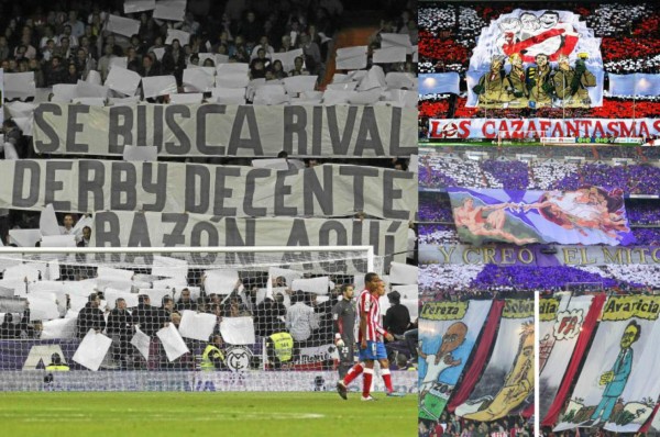 ¡UNA GUERRA! Los mosaicos más polémicos del Real Madrid-Atlético