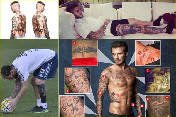 FOTOS: Messi y otros jugadores adictos a los tatuajes ¡qué raros!