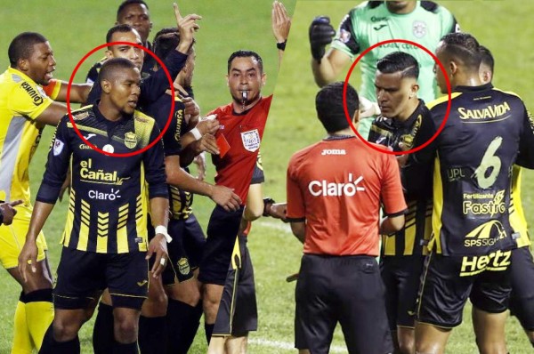 Alejandro Reyes y Yeison Mejía conocen sus castigos tras ser expulsados en el Real España-Marathón