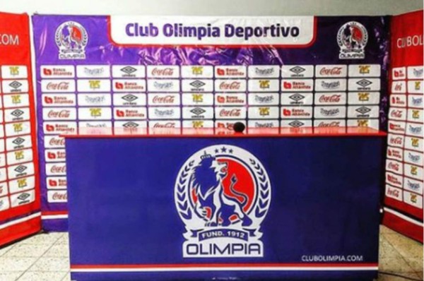 La nueva área de conferencia de prensa del Olimpia en el estadio Nacional