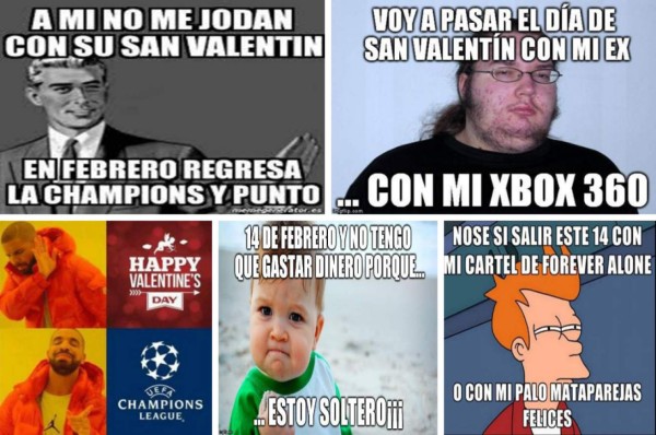 Para reir: Los memes 'liquidan' a los solteros en el día de San Valentín
