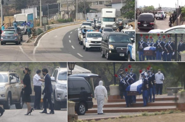 Solo con sus familiares: Así fue el entierro de Rafael Callejas en Tegucigalpa
