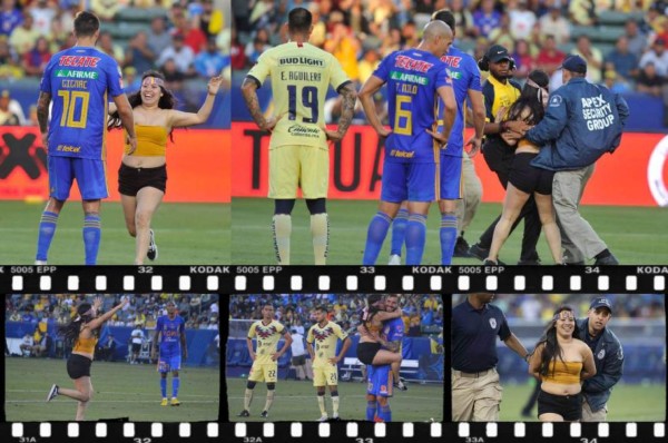 ¡Locura por un beso de Gignac! Las imágenes imperdibles de la hincha mexicana que saltó al campo