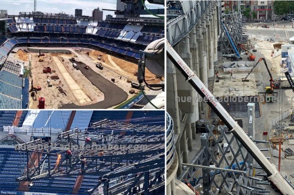 Irreconocible: Así se ve el Santiago Bernabéu a una semana del regreso del Real Madrid