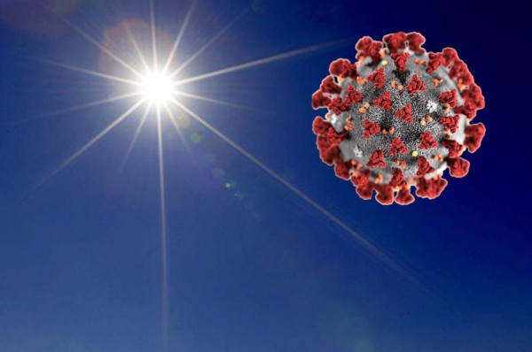 Los rayos solares podrían matar rápidamente el coronavirus, según estudio de EEUU
