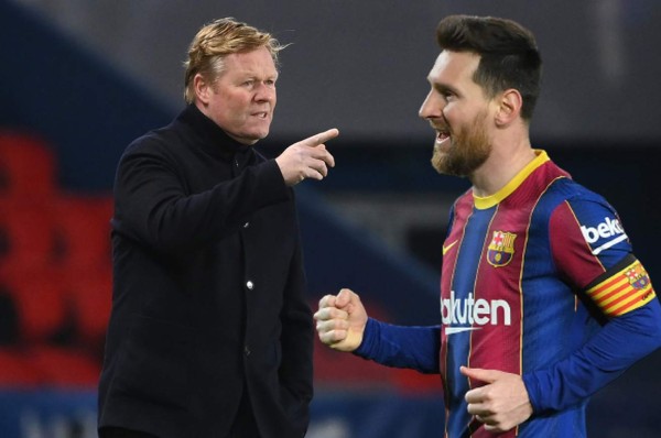 Ronald Koeman: 'Menos mal que Messi todavía está con nosotros”