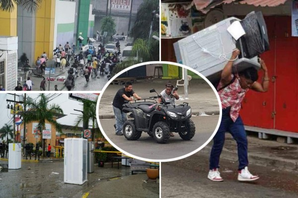 EN FOTOS: Los increíbles saqueos en muchos negocios en Honduras