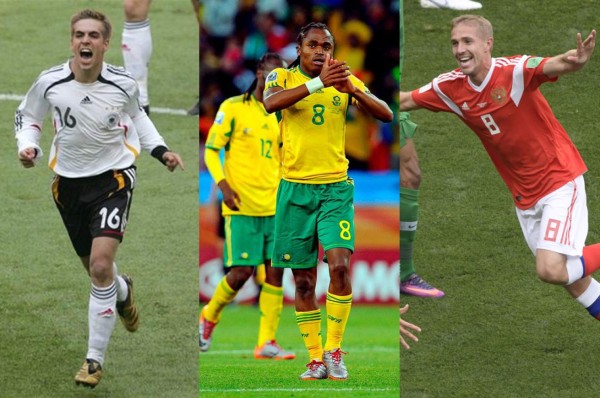 Yuri Gazinski anota el primer gol en el Mundial de Rusia 2018