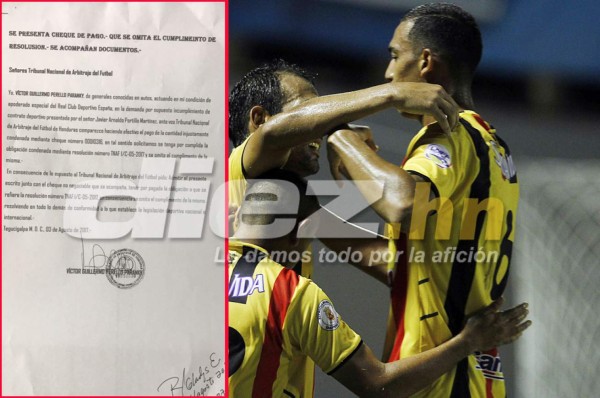 Real España perdería los puntos que ganó ante Platense por el caso Javier Portillo