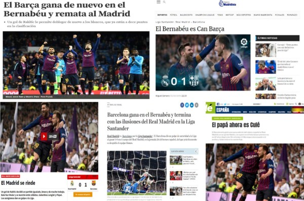 Prensa mundial: 'Barcelona, el nuevo papá del Real Madrid'