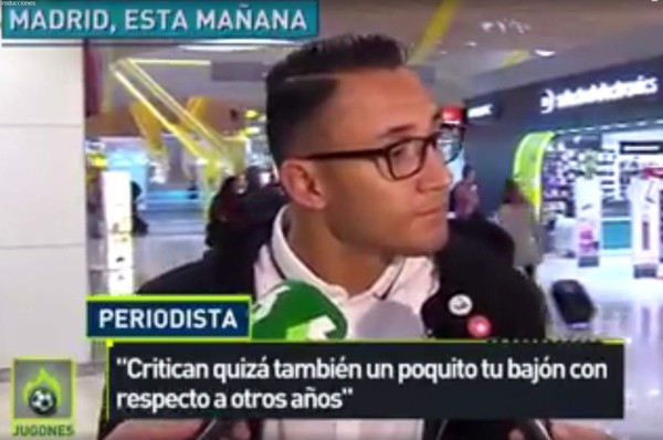 La simpática respuesta de Keylor Navas a las preguntas de la prensa española