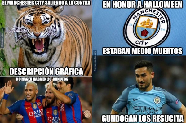 ¡Trituran al Barcelona con divertidos memes por derrota ante Manchester City!