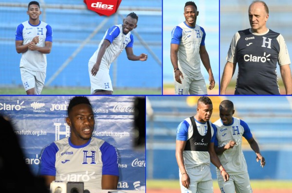 Risas y la broma de Elis a 'Choco' en el entreno de la Selección de Honduras