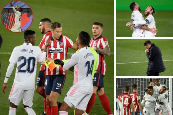 La bronca de Vinicius, la tensión del Cholo y la euforia de Casemiro en el Real Madrid-Atlético