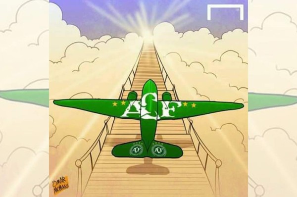 La caricatura al Chapecoense que conmueve al mundo