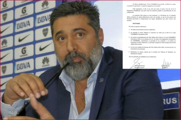 Boca Juniors pide a Conmebol descalificar a River Plate de la Final