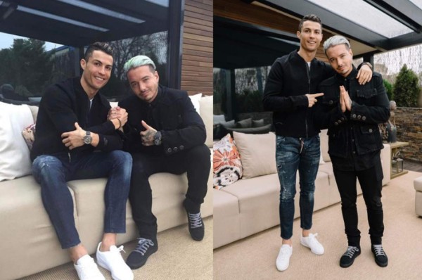 ¡Tremenda amistad! J Balvin y Cristiano Ronaldo comparten curioso vídeo en redes sociales