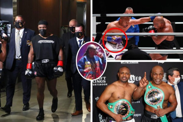 Fumando lo que no debía y homenaje a Kobe Bryant: Así fue el regreso de Mike Tyson al boxeo &nbsp;&nbsp;