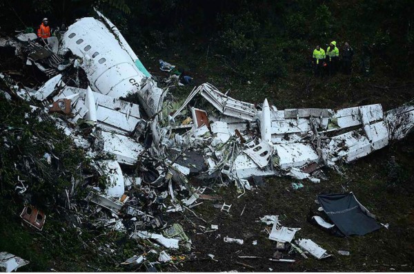 Informe preliminar establece que avión del Chapecoense iba con exceso de peso
