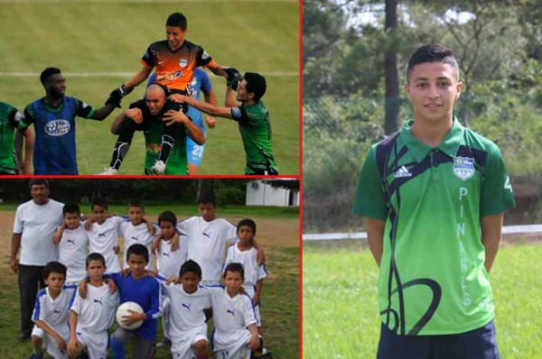 El niño del Atlético Pinares que sueña con defender los tres postes de la H