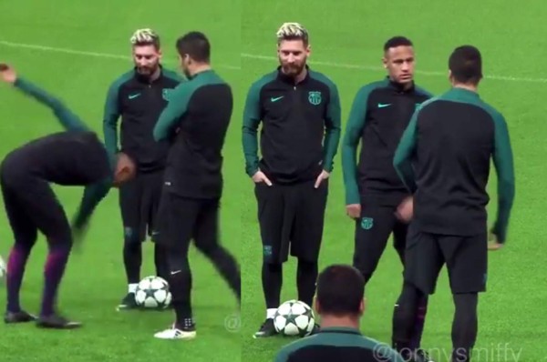 VIDEO: La broma pesada de Suárez que hizo enojar a Neymar