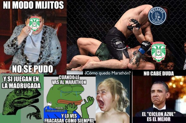 Aficionados del Motagua destrozan al Marathón con divertidos memes