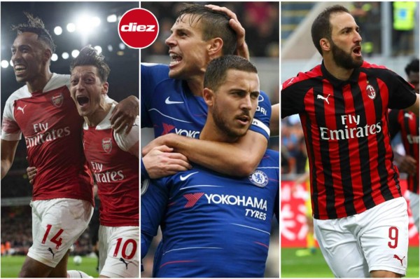 Horarios para ver hoy al Arsenal, Chelsea y Milan en la Europa League