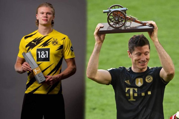 Locura: Haaland, nombrado MVP en Bundesliga, por encima de los 41 goles de Lewandowski en Alemania