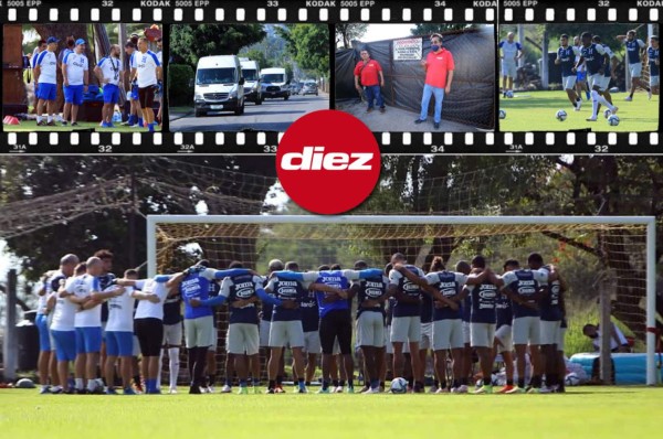¡Busitos y escondieron el 11! Las fotos del último entreno de Honduras antes de enfrentar a México