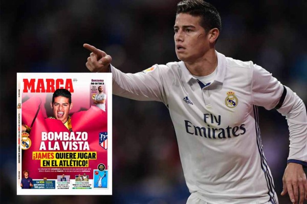 James Rodríguez 'quiere jugar en el Atlético de Madrid' la próxima temporada