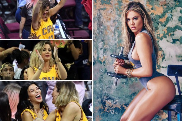 Las Kardashians, las sexis aficionadas que le van a Cavaliers en final de NBA